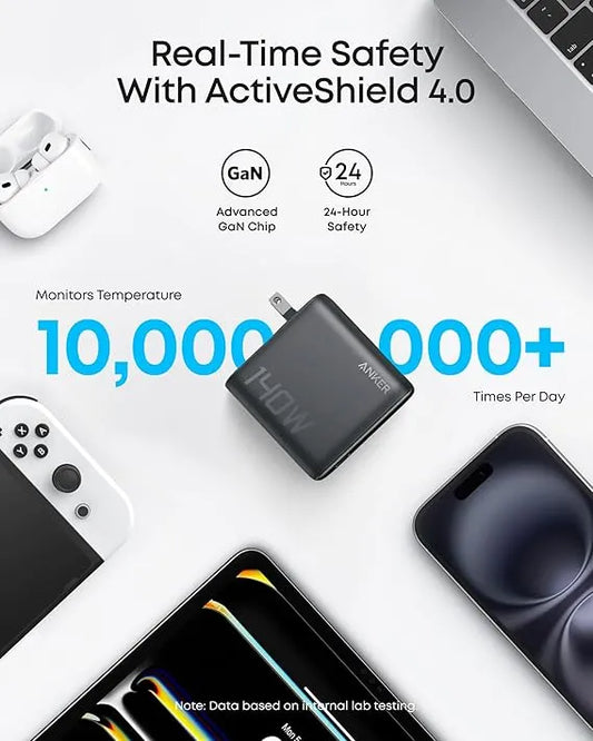 Anker Ai 140W 4-Port GaN Fast Charger