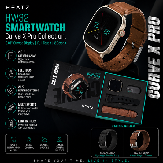 HEATZ HW32 Smartwatch – Curve X Pro Collection