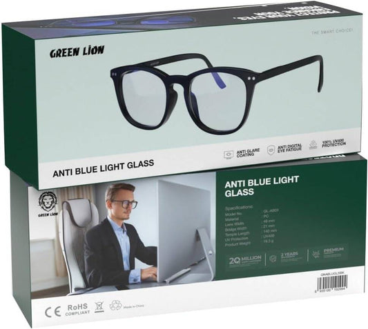 Green Lion Anti Glare Glass - Black