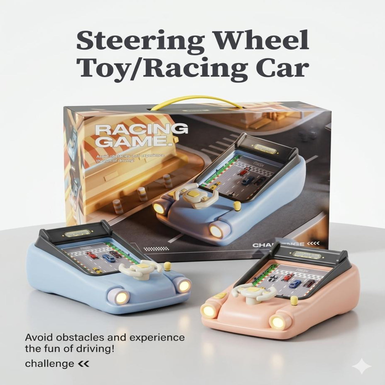 ๐ Steering Wheel Racing Game โ Interactive Driving Adventure for Kids