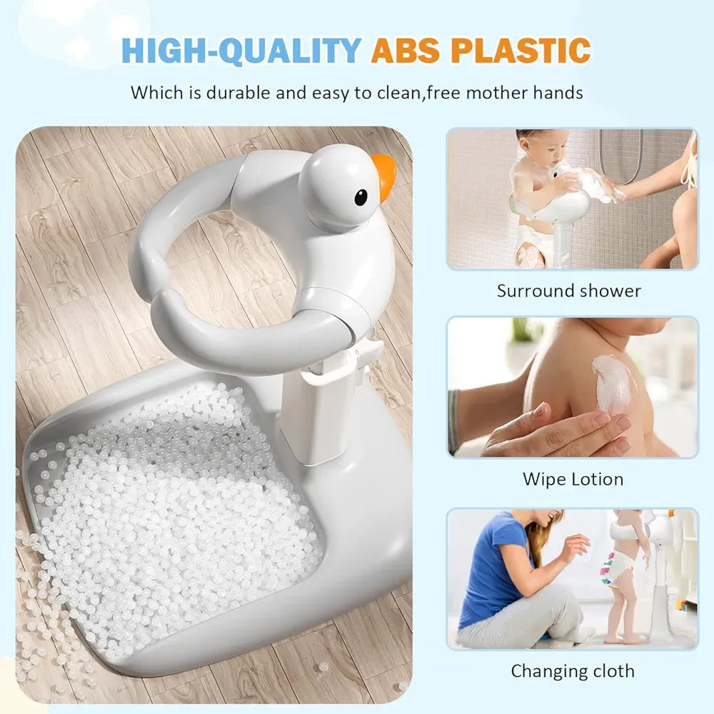 Infant Bath Support Shower Stand with Anti-Slip Base