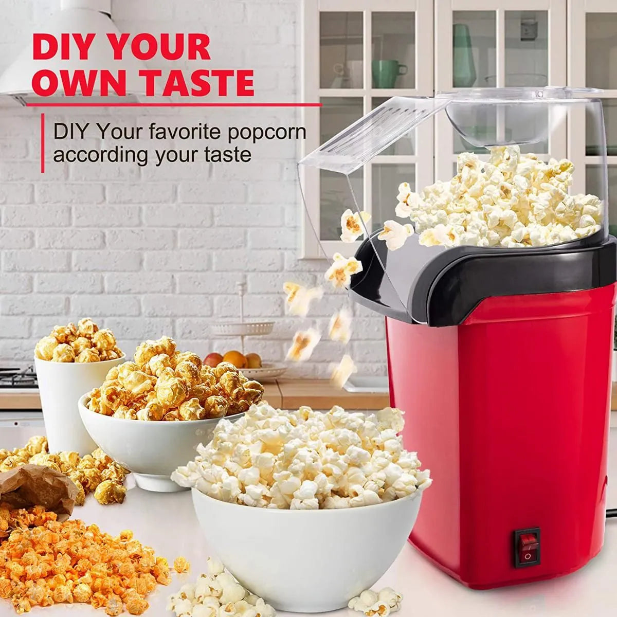 🍿 Hot Air Electric Popcorn Maker – Healthy Oil-Free Popcorn Machine