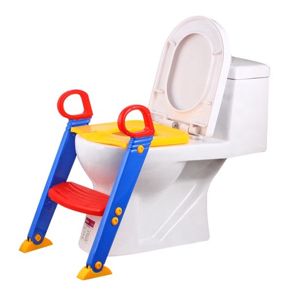 Baby Toilet Training Seat with Step Ladder | Safe, Foldable & Non-Slip Potty Seat for Kids