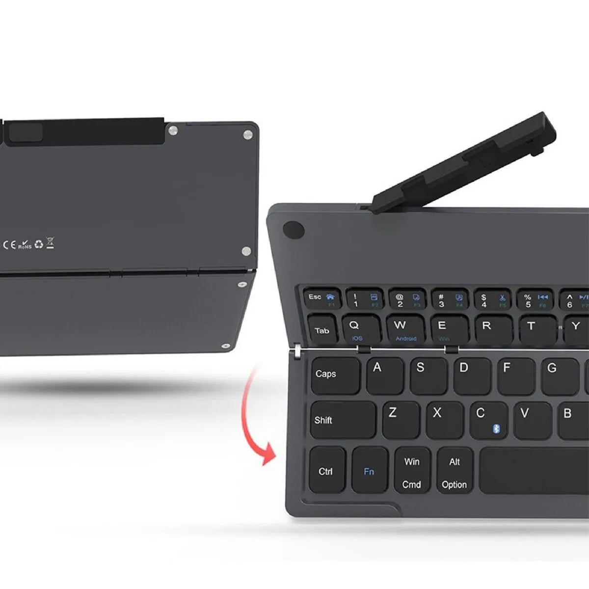 Mini Folding Keyboard Travel Keyboard Foldable Bluetooth Keyboard