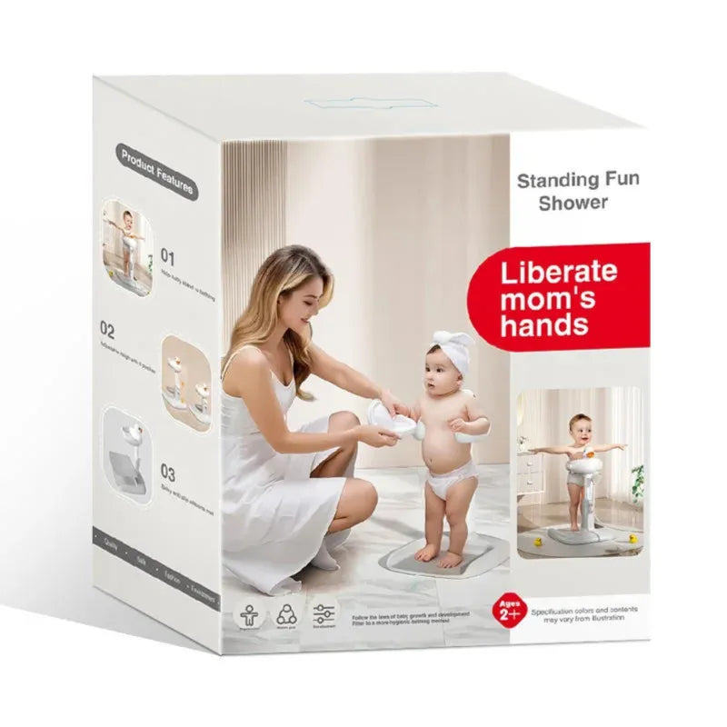 Infant Bath Support Shower Stand with Anti-Slip Base