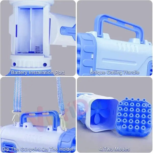 BUY 1 GET 1 FREE – Bazooka Bubble Gun – 32 Hole