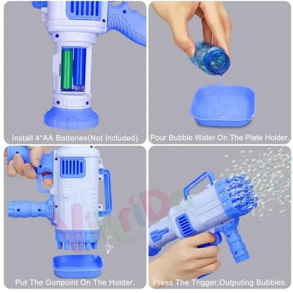 BUY 1 GET 1 FREE – Bazooka Bubble Gun – 32 Hole