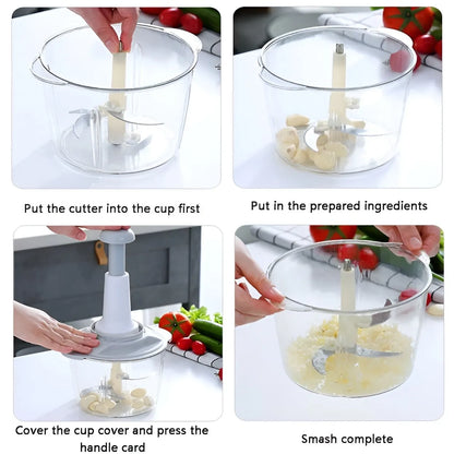 BUY 1, GET 1 FREE - Hand chopper Vegetable chopper 1500 ML