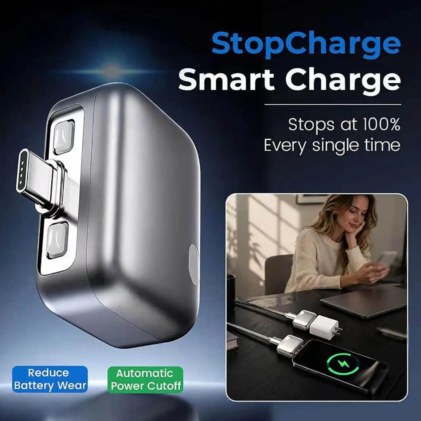 40W Smart Auto Disconnect Charging Adapter