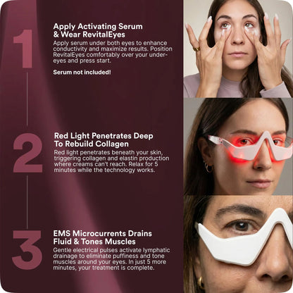 Under Eye Red Light Therapy Beauty Device