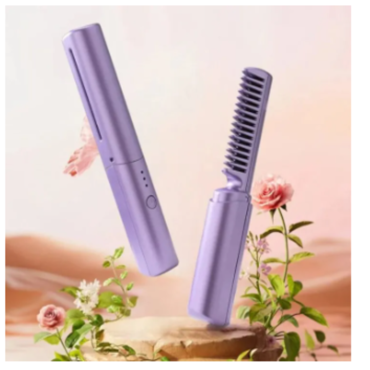 Wireless Hair Straightening Comb Mini USB
