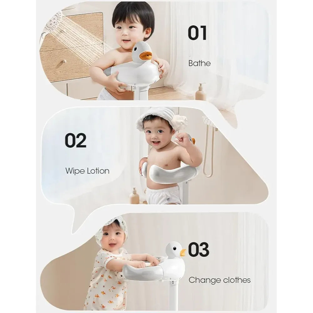 Infant Bath Support Shower Stand with Anti-Slip Base