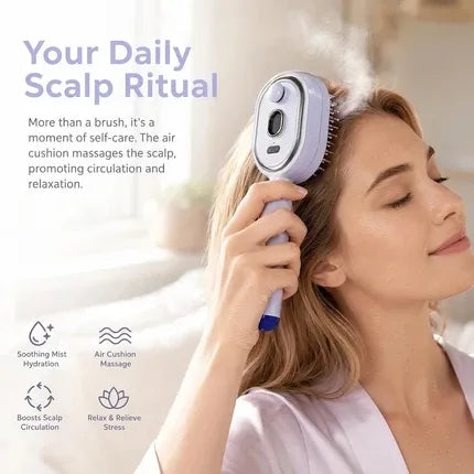 Portable Electric Spray Air Cushion Massage Comb