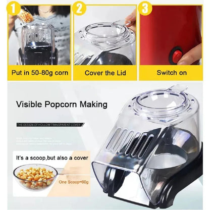 🍿 Hot Air Electric Popcorn Maker – Healthy Oil-Free Popcorn Machine