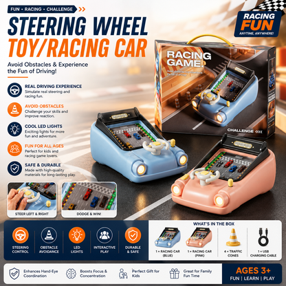 🚗 Steering Wheel Racing Game – Interactive Driving Adventure for Kids