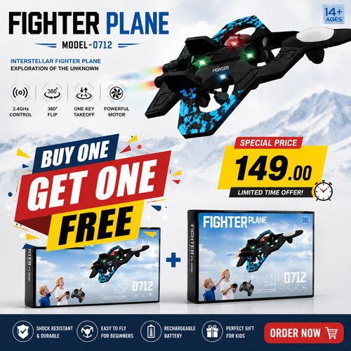 ✈️ Fighter Plane 0712 – RC Flying Aircraft Toy