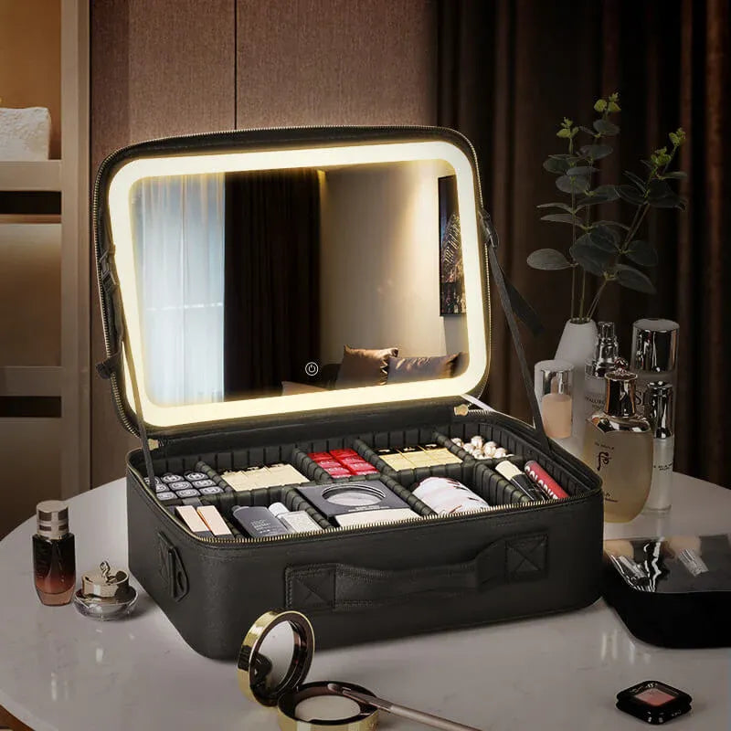 ✨ LED Makeup Organizer Bag 💖 Glow Anywhere