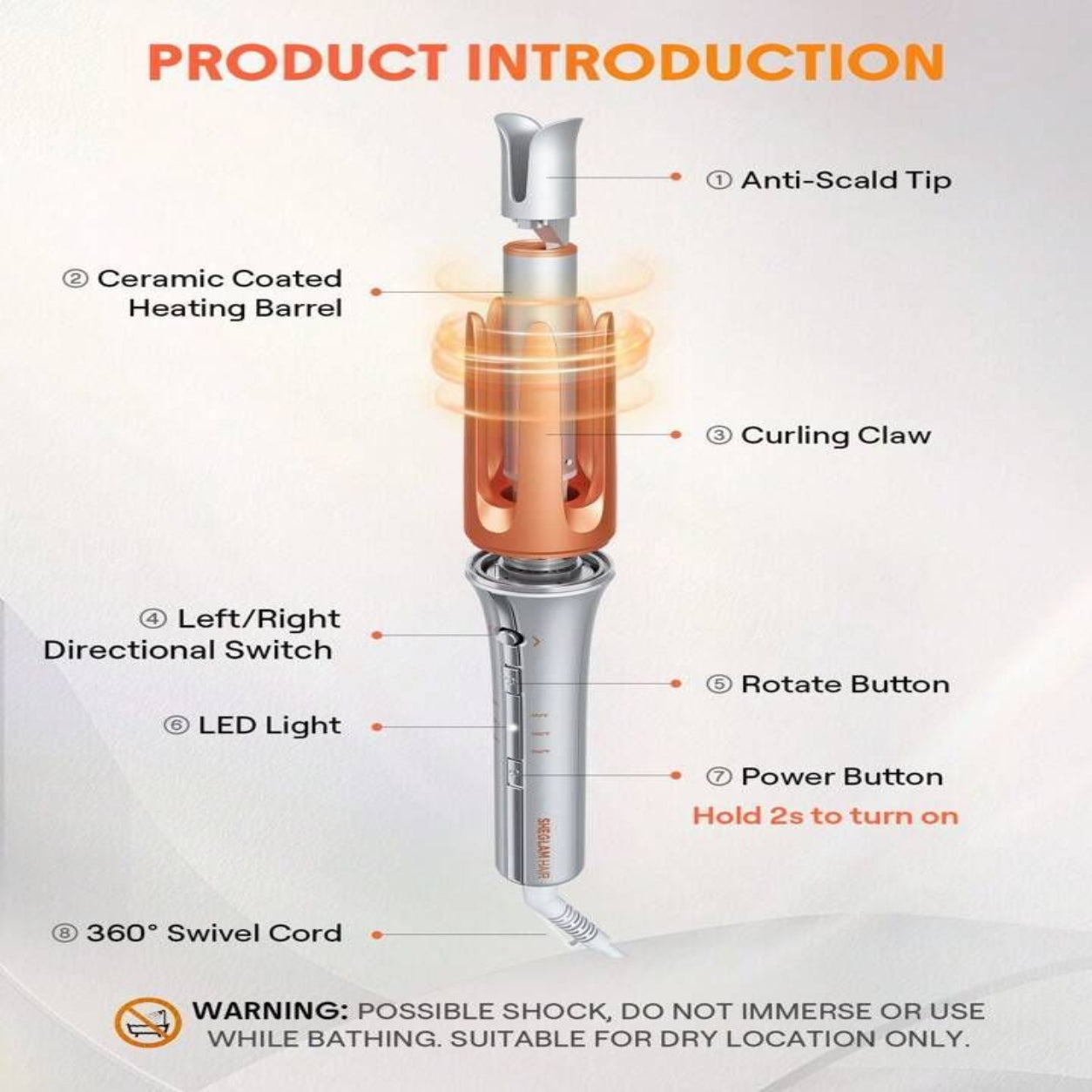 ✨ SHEGLAM Automatic Curling Iron – 1 1/4 Inch ✨