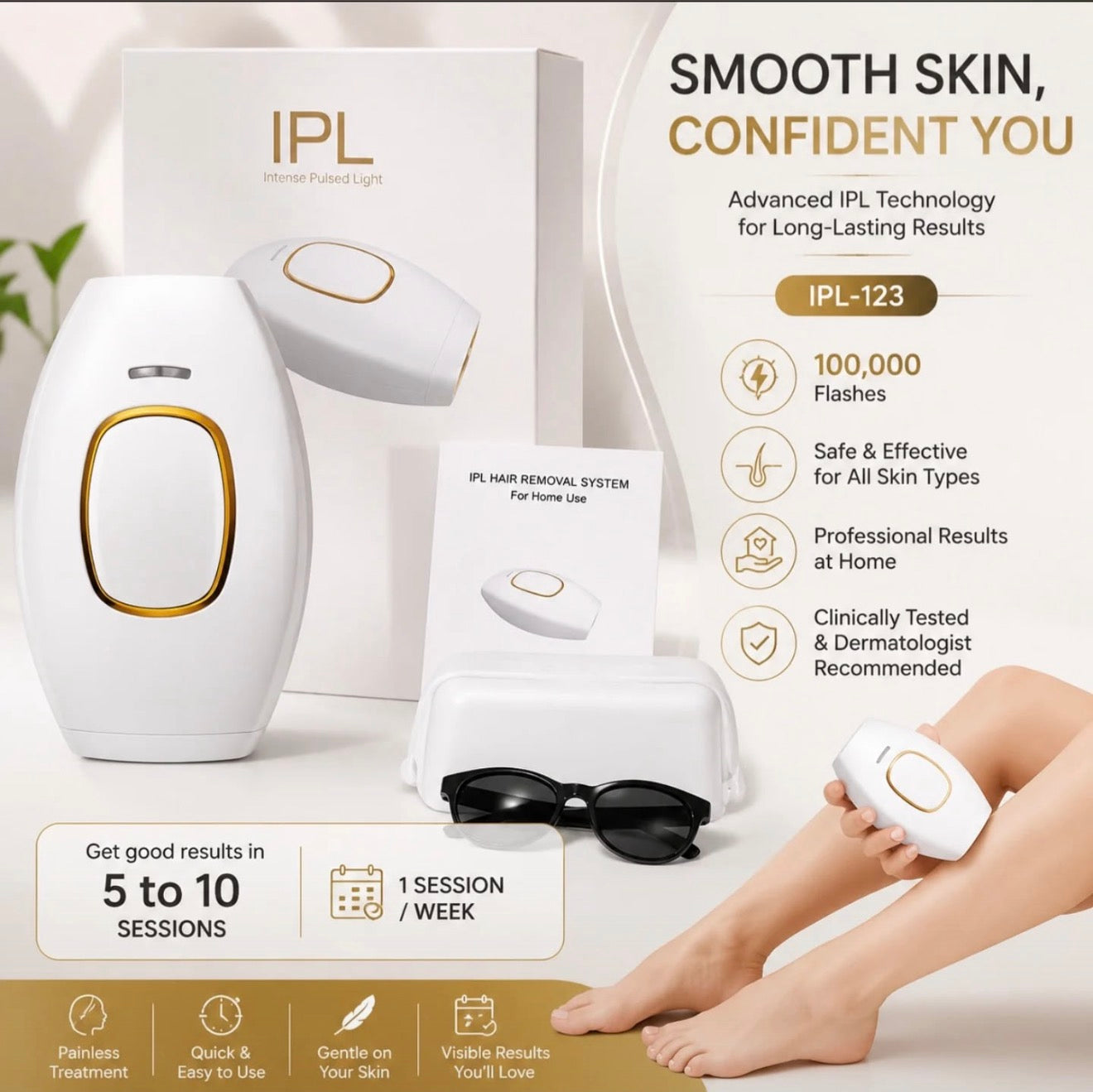 IPL Hair Removal Device
