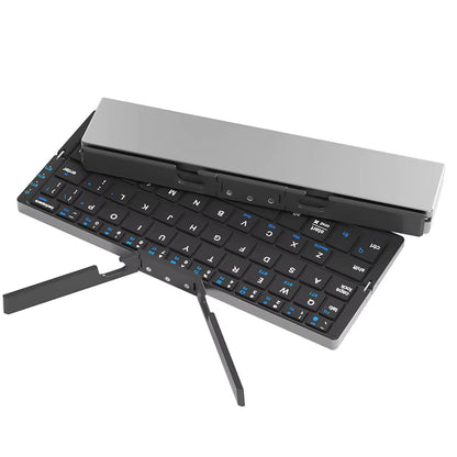 Ultra-Slim Foldable Bluetooth Keyboard - Wireless Rechargeable
