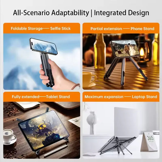 Magnetic Phone Holder Folding Aluminum Alloy
