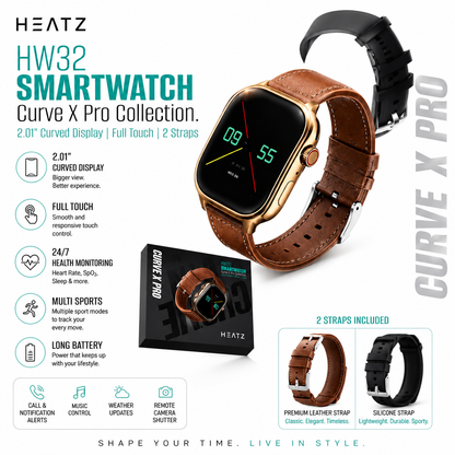 HEATZ HW32 Smartwatch – Curve X Pro Collection