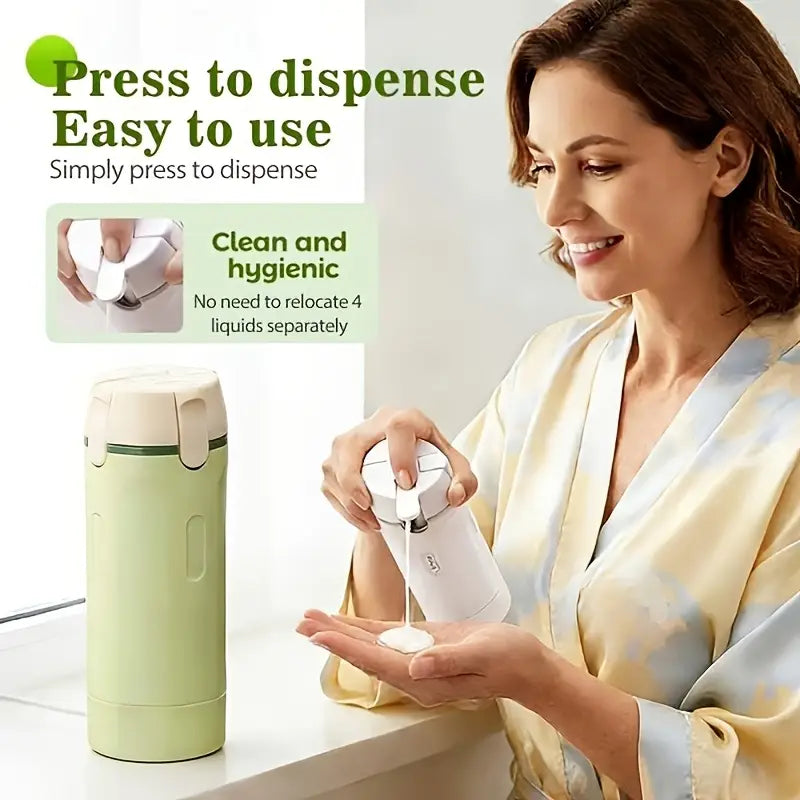 4-in-1 Travel Dispenser Bottles