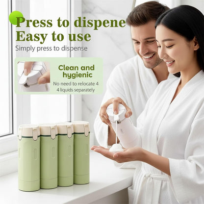 4-in-1 Travel Dispenser Bottles