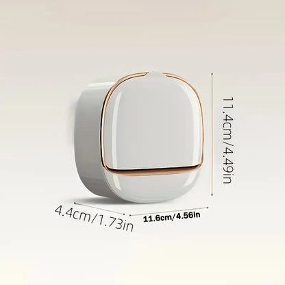 Luxury Wall-Mounted Soap Dish with Lid & Drip Tray