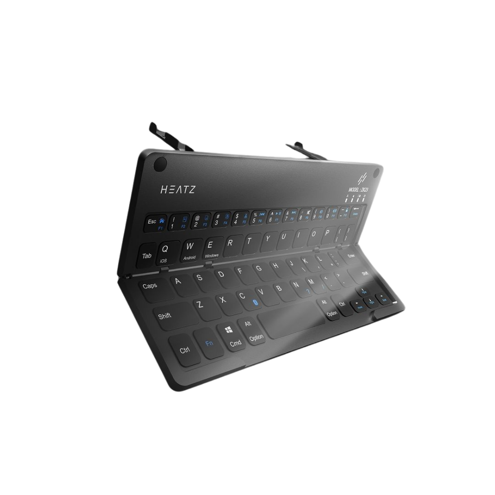 Ultra-Slim Foldable Bluetooth Keyboard - Wireless Rechargeable