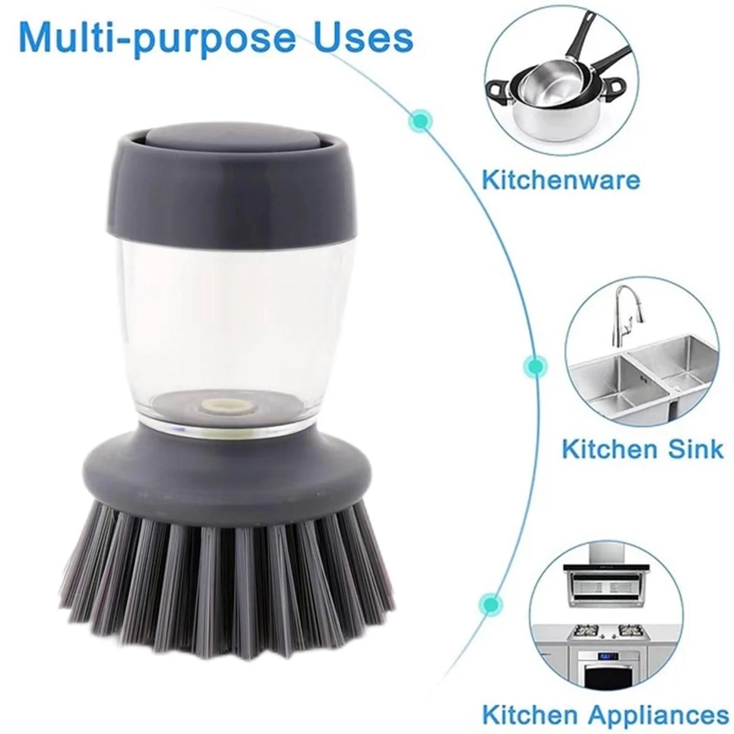 Soap Dispensing Palm Scrubbing Brush