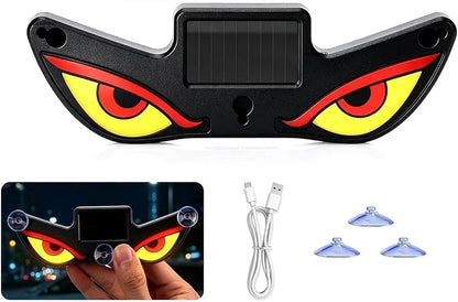 Solar Devil Eye Car Window Light, 👀