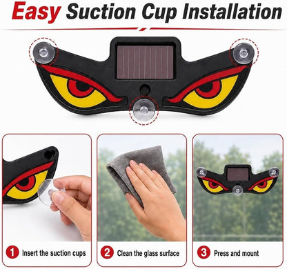 Solar Devil Eye Car Window Light, 👀