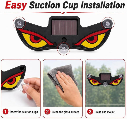 Solar Devil Eye Car Window Light, 👀
