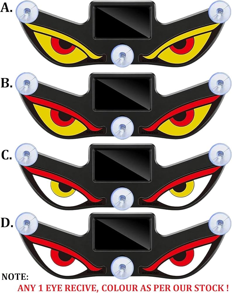 Solar Devil Eye Car Window Light, 👀