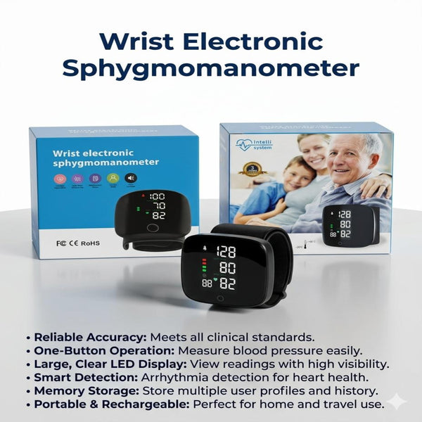 🩺 Smart Wrist Electronic Blood Pressure Monitor