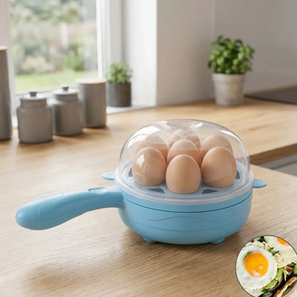 Multi-Functional Mini Electric Frying Pan & Egg Steamer