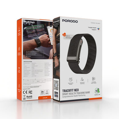 Porodo TrackFit Neo Smart Health Tracking Band with Comprehensive Health Monitoring