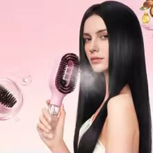 2-in-1 Mist Spray Hair Brush | Anti-Frizz Detangling Comb with 55ml Water Tank