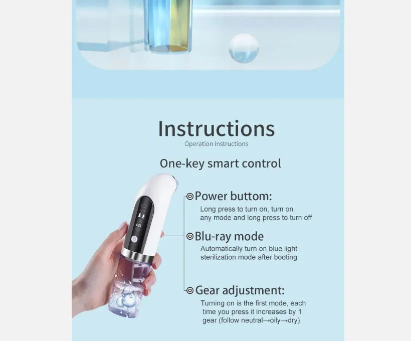 Vacuum Pore Cleaner – 6-in-1 Blackhead Remover