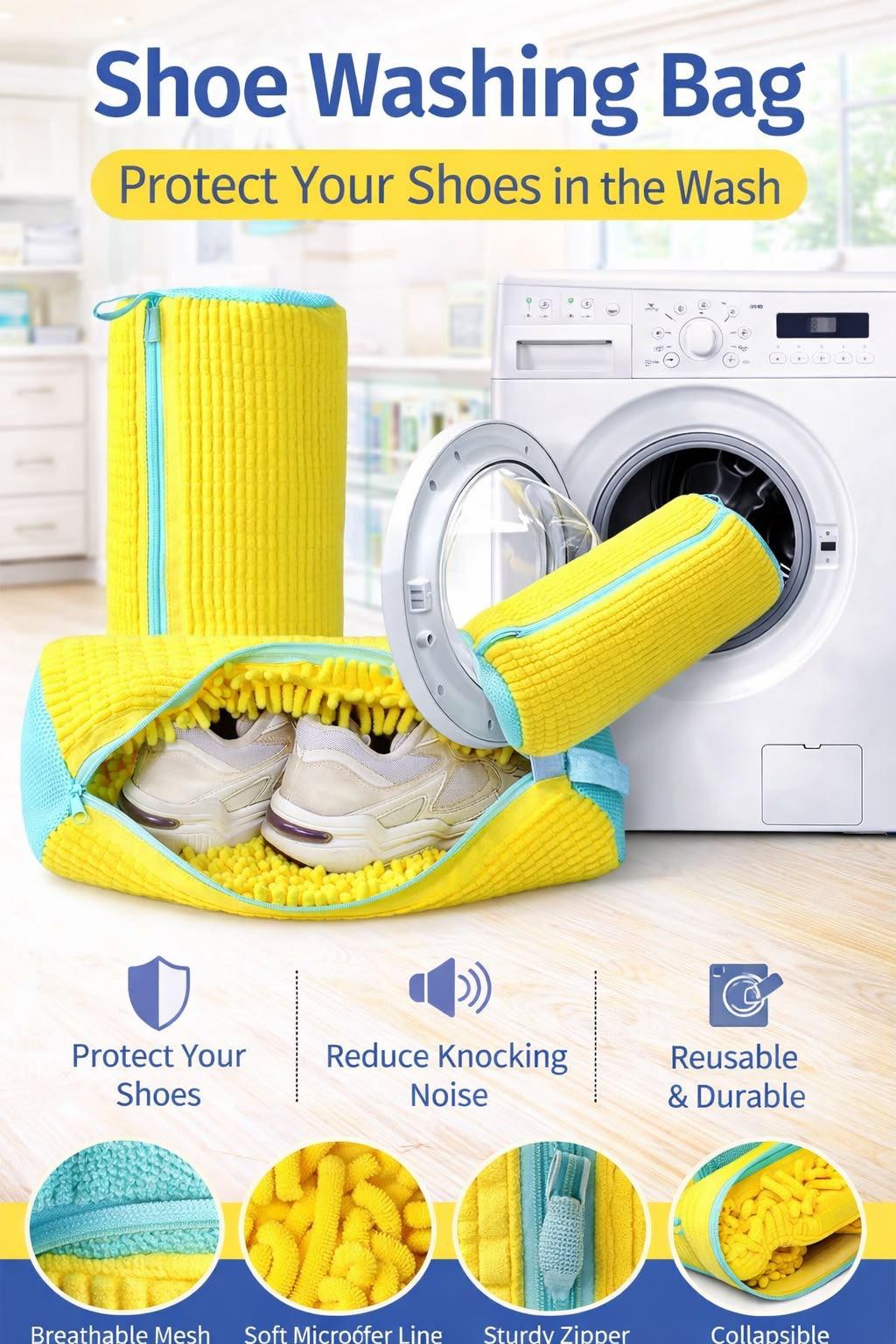👟✨ Protective Shoe Washer Laundry Bags – Smart Laundry Solution! ✨👟