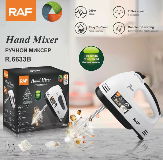 ⚡ Hand Mixer RAF R.6633B – Powerful & Convenient Kitchen Essentia
