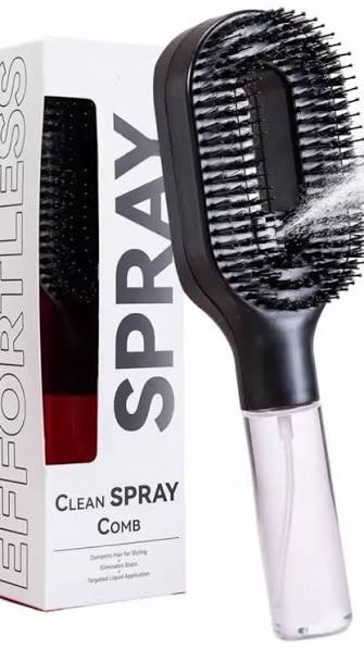 2-in-1 Mist Spray Hair Brush | Anti-Frizz Detangling Comb with 55ml Water Tank
