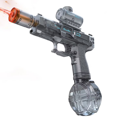 Porodo Blue Auto Firing Electric Water Gun With Flashing Light