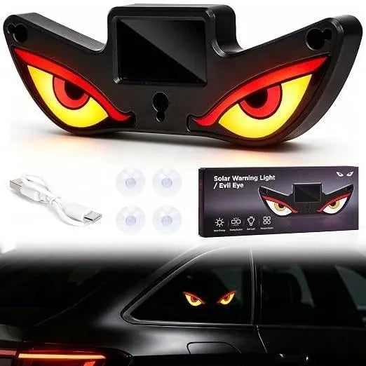 Solar Demon Eye LED Car Light – Wireless Devil Eyes Windshield Lamp