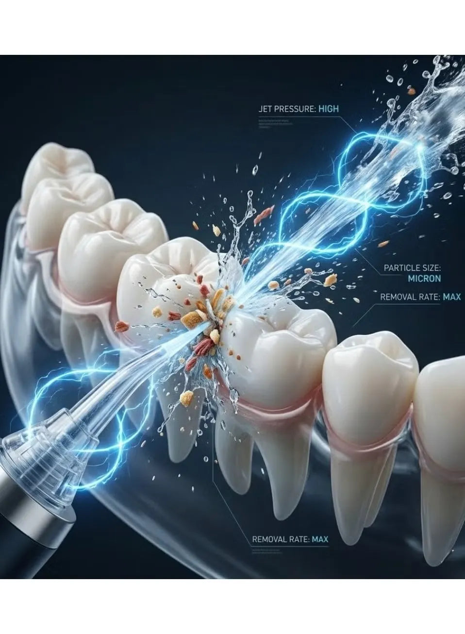 Oral Irrigator – Cordless Water Flosser with 4 Nozzle Attachments