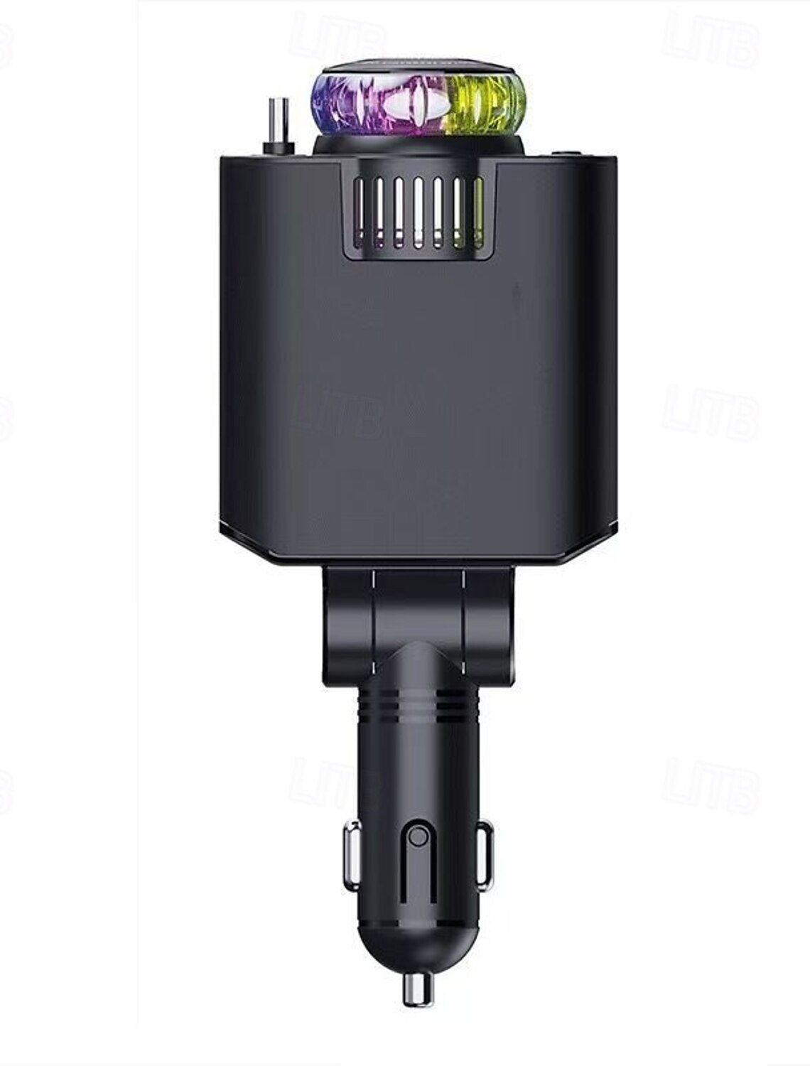 Retractable Car Charger USB C Fast Charging 120W, Car Accessories Cigarette Lighter Adapter with Stars Aromatherapy light, Car Charger Essentials Gifts for Traveler, Men, Women