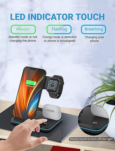 3 in 1 Wireless Charging Station